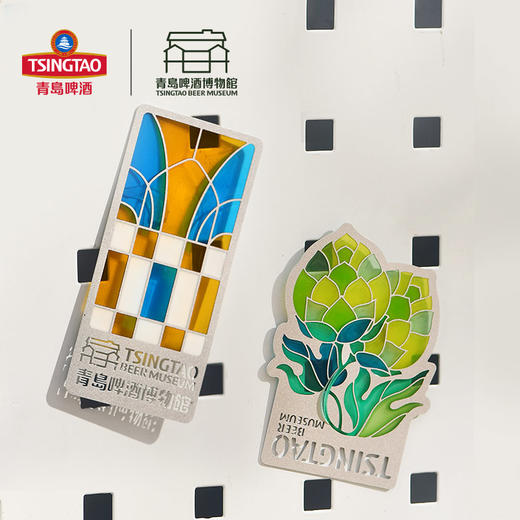 【青岛啤酒博物馆】手金属德式花窗啤酒花书签冰箱贴 青岛啤酒 官方文创 商品图5