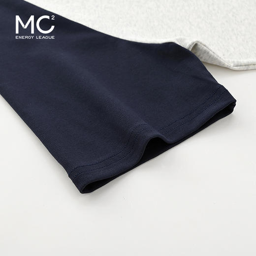 女装圆领袖子拼色圆形复古印花T恤-8827T4222022 商品图3