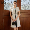IWY/高级感西装连衣裙女黑白接拼职业装西服裙通勤面试教师工作服Q01141-W 商品缩略图4