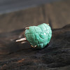 【天然正品】天然原矿爱心型绿松石AU750玫瑰金戒指11.5号（戒圈可改） 140324NJ31特价 商品缩略图2