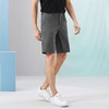 柒牌男士休闲短裤2024夏季新新款时尚潮流青年灰色格纹中腰直筒裤	126H70680 商品缩略图1
