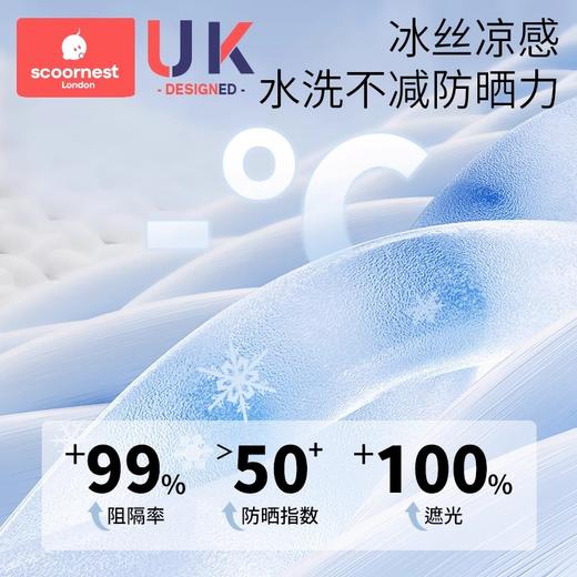 科巢夏季透气儿童防晒口罩防紫外线遮全脸冰丝遮阳脸罩面罩薄款护眼角 商品图4