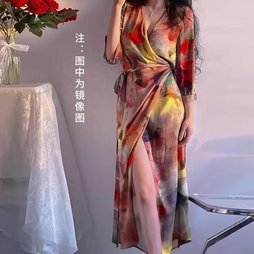 裁缝学苑AS250新款复古V领连衣裙纸样女装系带裙子服装打板样板图纸 商品图2