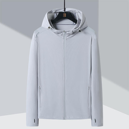 【Q】【防晒衣】【新款DSK】大依优型大码连帽外套皮肤衣防晒外套男宽松加肥加大码上衣夹克薄款 商品图0