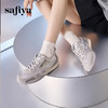 Safiya/索菲娅2024秋 芭蕾仙女风绸缎蝴蝶结透气百搭运动休闲鞋 SF43112017 商品缩略图10