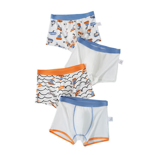 男童莫代尔内裤A类抑菌少年平角裤中大童小童男孩四角儿童内裤男 商品图4