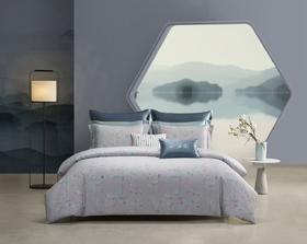 梦洁纯棉缎纹印花四件套