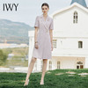 IWY/清新粉色西装领连衣裙女高端显白收腰西装裙播音主持人美容院Q1132-P 商品缩略图1