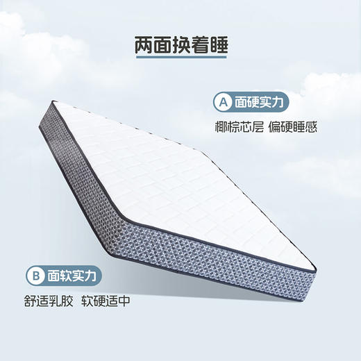 喜梦宝22cm床垫护脊椰棕弹簧床垫床垫1.2米1.5米1.8米床软硬垫 商品图2