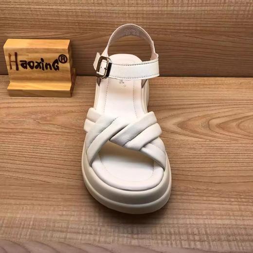 豪行2023年夏季新品时尚休闲真皮简约百搭女凉鞋23224670 商品图1