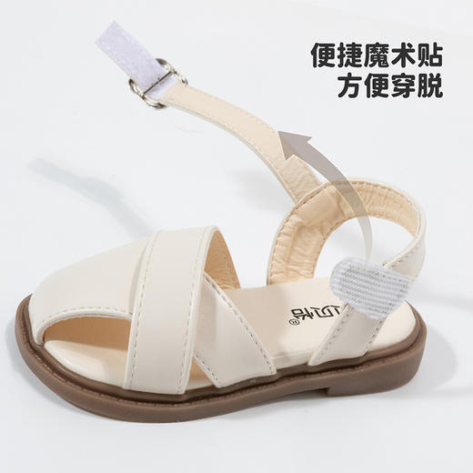 贝贝怡女童鞋子儿童公主凉鞋2024新款夏季新款女孩洋气软底稳步鞋 商品图8