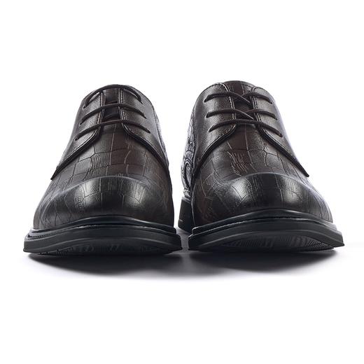 柒牌皮鞋男商务正装英伦风男鞋子低帮圆头系带男士真皮透气德比鞋	127X70290 商品图2