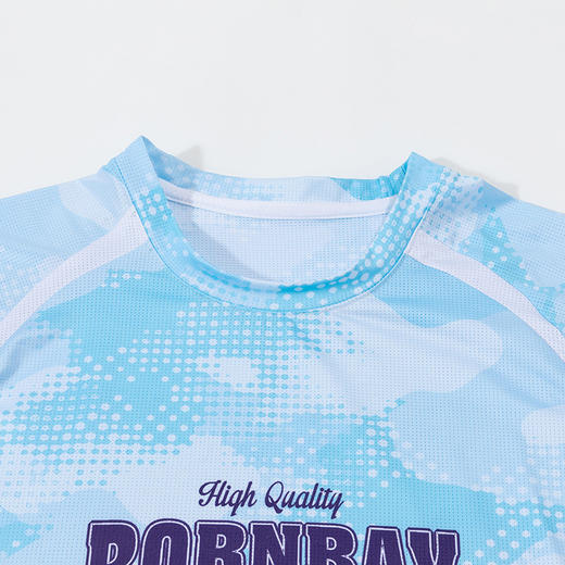 贝贝怡夏季新款男童冰感速干透气短袖T恤短裤运动套装 商品图4