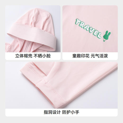 【UPF50+】女童宽松冰丝外套冰感防晒衣抗紫外线安奈儿童装EG425114 商品图4