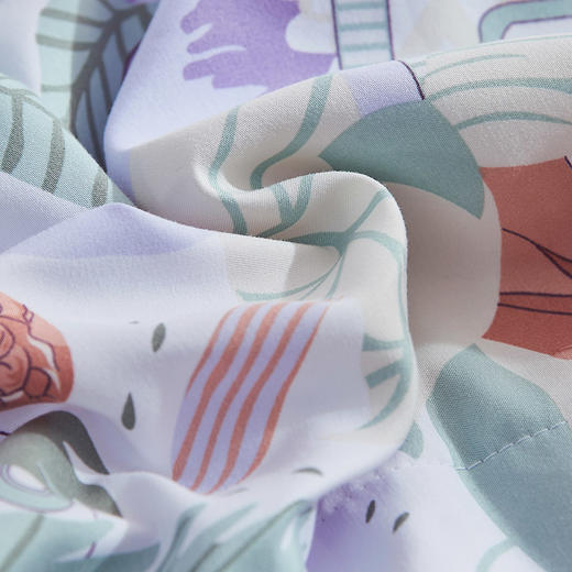 【6F】富安娜舒柔印花夏被/夏日晴歌，标准，紫 商品图4