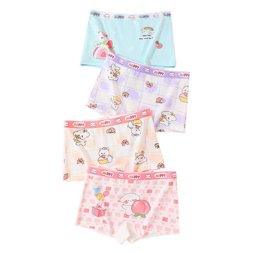 女童内裤A类纯棉平角裤中大童小童女孩少年学生A类四角儿童内裤女 商品图4