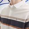 【含桑蚕丝】柒牌polo衫短袖男2024夏季新款撞色条纹透气休闲上衣	126T71220 商品缩略图2