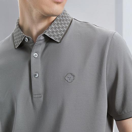 【不变形领】【5A抗菌2A防螨】柒牌polo衫短袖男2024夏季薄款时尚休闲翻领上衣	126T70570 商品图2