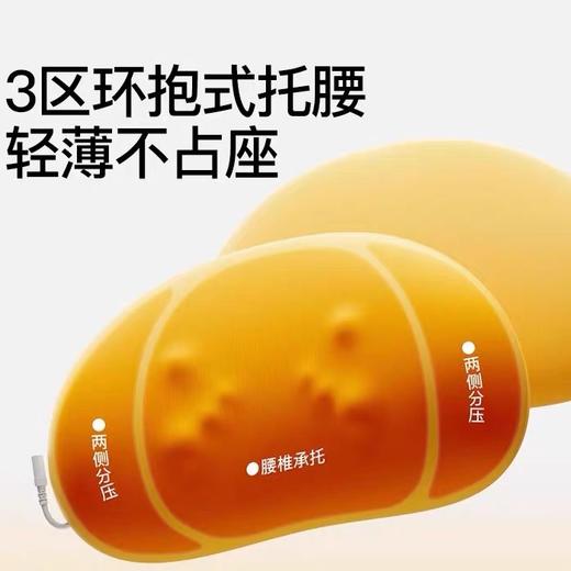 PGG腰颈背部按摩器W6软糖充电款 按腰部后背部靠垫枕头无线车载肩颈椎按摩仪 商品图2