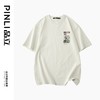 PINLI品立夏季新款贴布印花短袖T恤男士潮流时尚休闲宽松上衣B242111116 商品缩略图3