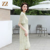 佐尔美夏季新款 气质优雅碎花桑蚕丝连衣裙女E32LS105 商品缩略图2