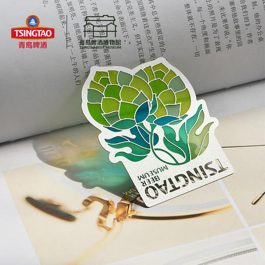 【青岛啤酒博物馆】手金属德式花窗啤酒花书签冰箱贴 青岛啤酒 官方文创 商品图3