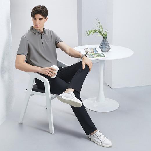 【不变形领】【5A抗菌2A防螨】柒牌polo衫短袖男2024夏季薄款时尚休闲翻领上衣	126T70570 商品图3