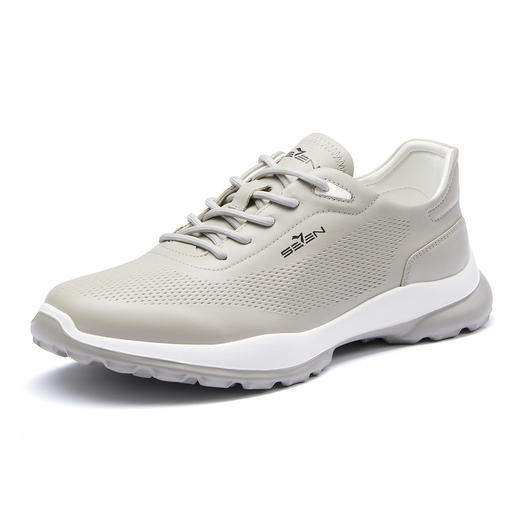 【特价】柒牌男士运动休闲鞋2024新款网眼户外跑步鞋休闲百搭真皮低帮男鞋	126X70170 商品图4