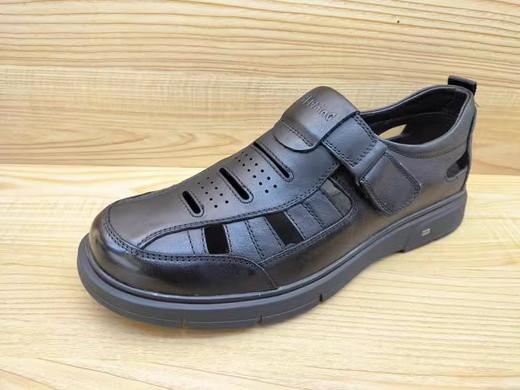 豪行正品2023夏季新款男鞋13262358纯皮简约商务正装透气皮鞋凉鞋 商品图1