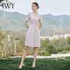 IWY/清新粉色西装领连衣裙女高端显白收腰西装裙播音主持人美容院Q1132-P 商品缩略图4