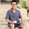 【中老年睡衣】夏季薄款男士短袖 纯棉中年爸爸休闲宽松大码家居服套装 父亲节 商品缩略图1