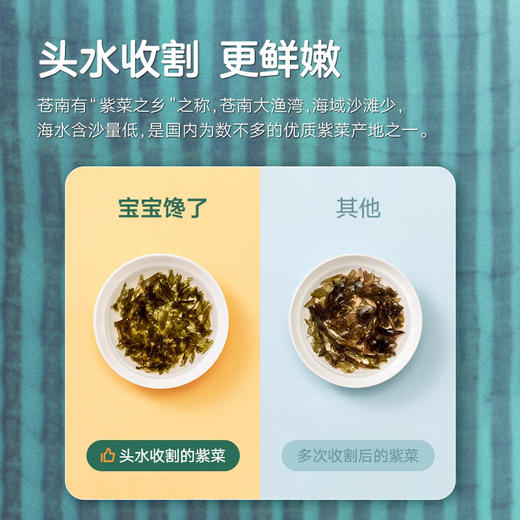 【宝宝馋了】有机头水紫菜  富碘&高蛋白 送8月+婴幼儿食谱 商品图2