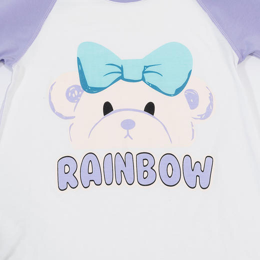 贝贝怡儿童睡裙女童2024新款卡通夏季短袖薄款女宝宝家居服连衣裙ZB2DQ020 商品图9