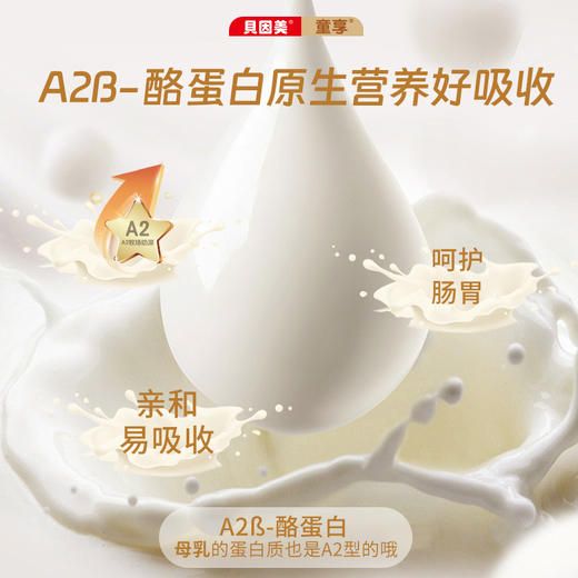 贝因美童享儿童成长奶粉800g（3～14岁儿童）三罐299元下单后退补差 商品图1