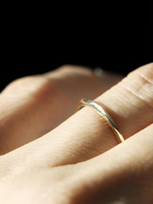 AWU｜镜面K-A / 磨砂K-B  14k金  Ridge  Ring [ 峰 戒指   ] 商品图6