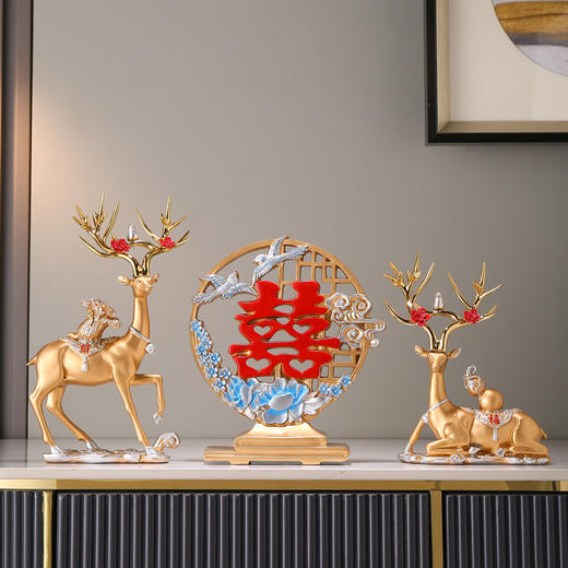 新婚礼物送新人情侣客厅玄关酒柜摆件 商品图2