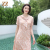 佐尔美夏季新款 气质时尚波点桑蚕丝中长连衣裙女E32LS79 商品缩略图3