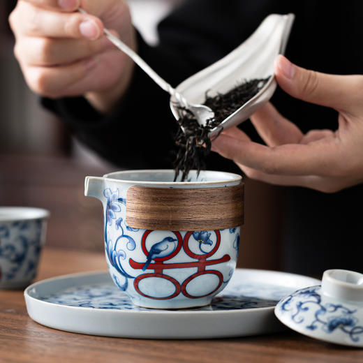新婚礼物 功夫茶具 （喜乐一壶四杯礼盒装） 商品图2