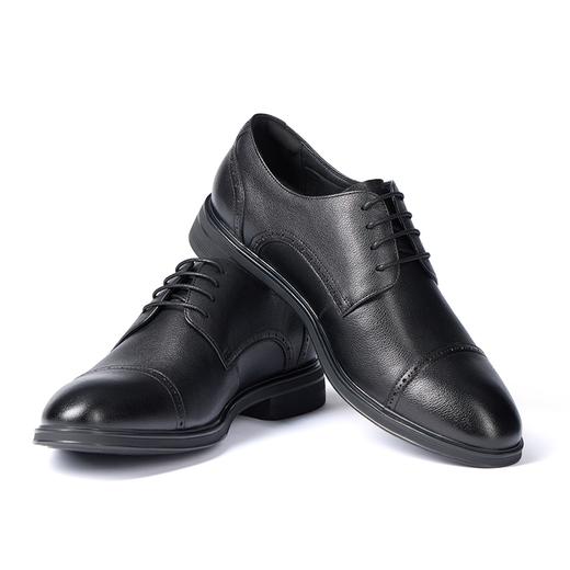 柒牌商务正装男鞋系带圆头通勤春秋款真皮透气皮鞋男士黑色西装鞋	127X70250 商品图1