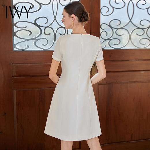 IWY/高级感西装连衣裙女黑白接拼职业装西服裙通勤面试教师工作服Q01141-W 商品图3