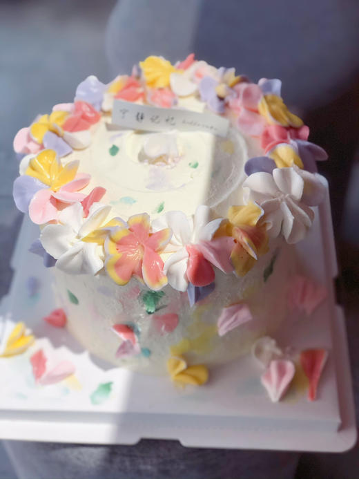 小清新奶油花蛋糕 下单前请仔细阅读商品详情 商品图1