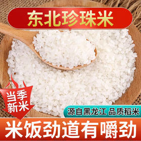 【东北严选！黑龙江珍珠米1500g更值】当季品质新米，圆润饱满，晶莹剔透，软糯香甜，米香四溢，米饭劲道有嚼劲！圆粒米粳米真空包装大米