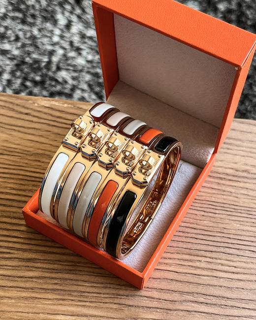 7折  无 爱马家 Kelly法郎手镯 窄版柔美经典手镯 8色 CU1186 商品图6