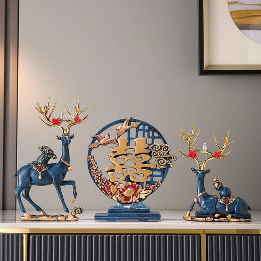 新婚礼物送新人情侣客厅玄关酒柜摆件 商品图1