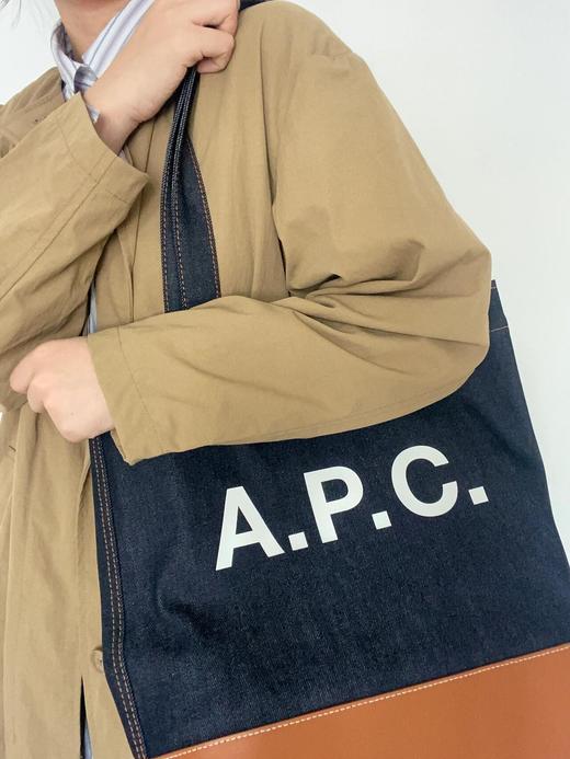 A.P.C 牛仔拼接 男女同款 托特包 PJ883 商品图1