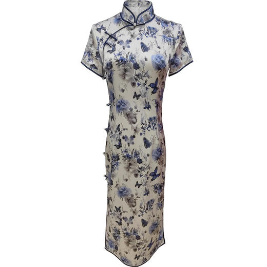 高贵老上海真丝旗袍HQ291 商品图4