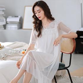 【丝滑入梦仙女睡裙】长袖睡裙女夏天夏款睡衣裙2023年新款薄款公主风仙女裙宫廷家居服