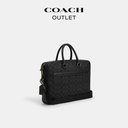 【自营】coach/蔻驰  男士经典标志老花ETHAN纤巧型公文包 CR270 QBLWO 商品图1