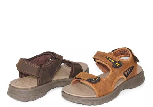 2023年夏13208068时尚磨砂皮舒适软底凉鞋防滑耐磨底休闲男鞋 商品图3