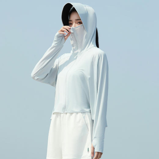 【冰凉轻薄，透气防晒~】黑胶帽檐防晒衣 女士冰丝连帽 透气外套 防紫外线 防晒服-QQ 商品图11